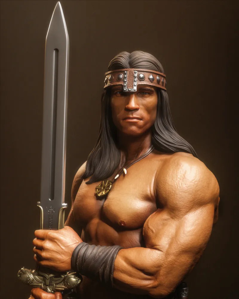 Image pour Suivi : Peinture Figurine Conan Le Barbare
