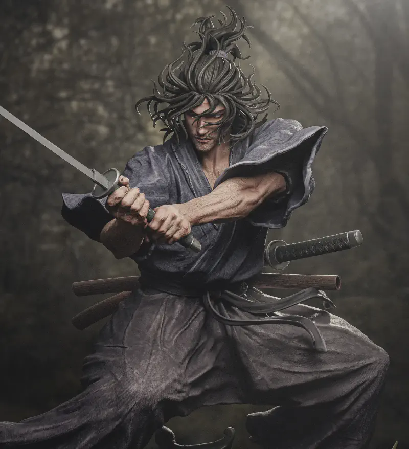 Image de présentation pour Suivi : Peinture Figurine Miyamoto_Musashi